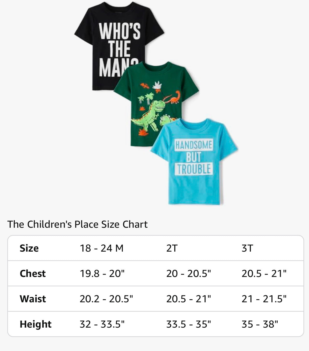 The Children's Place Baby Boys' and Toddler Dino,Animals,Sharks Short Sleeve Graphic T-Shirts,3 Pack